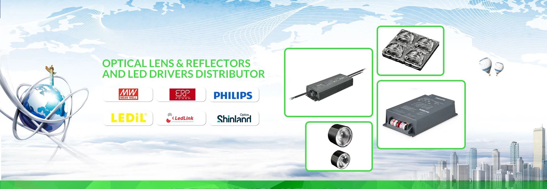 OPTICAL LENS & REFLECTORS AND LED DRIVERS DISTRIBUTOR